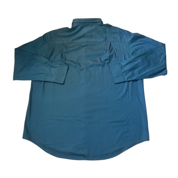 Van Heusen Solid Blue Button-Down Mens Size 2XLT (19-19.5) - Picture 6 of 6